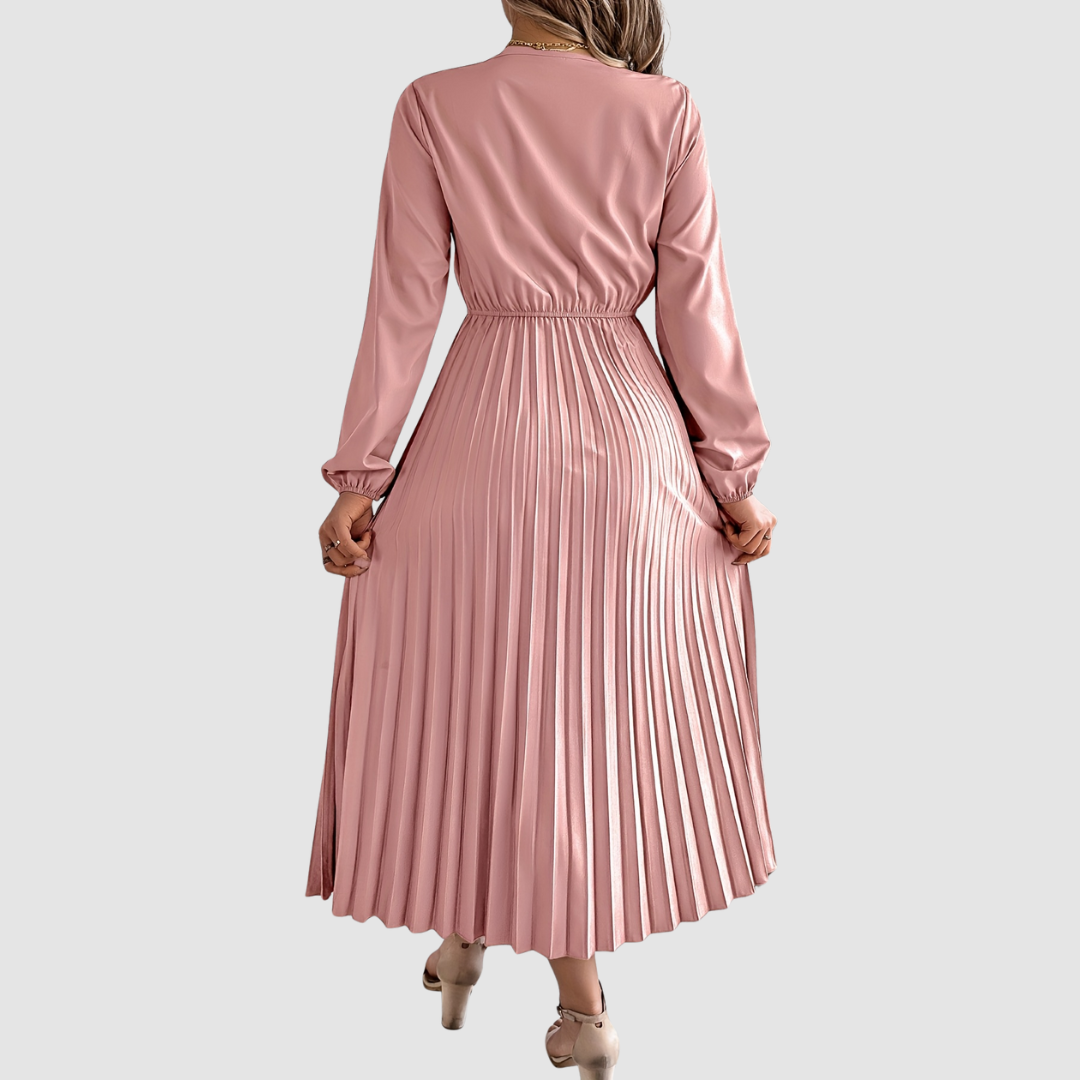 Rosalina | Pitsiline V-kaelusega A-lõikeline kleit