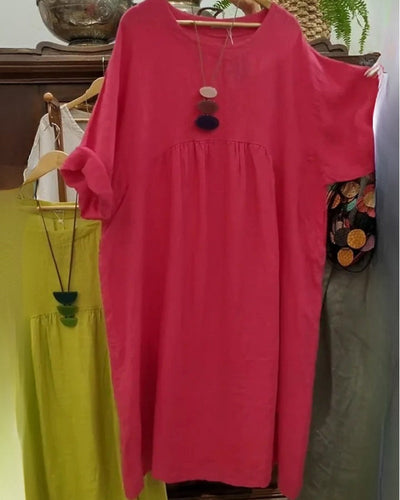 MANDIRA - Puuvillane ja lina kleit