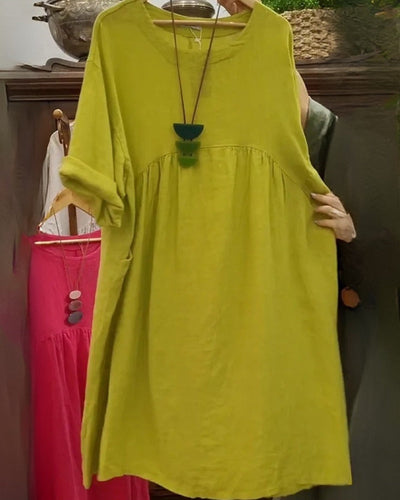 MANDIRA - Puuvillane ja lina kleit