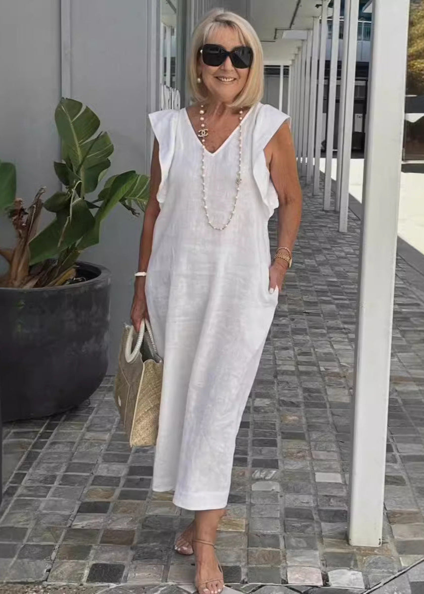 Nora – V-kaelusega ilma varrukateta kleit