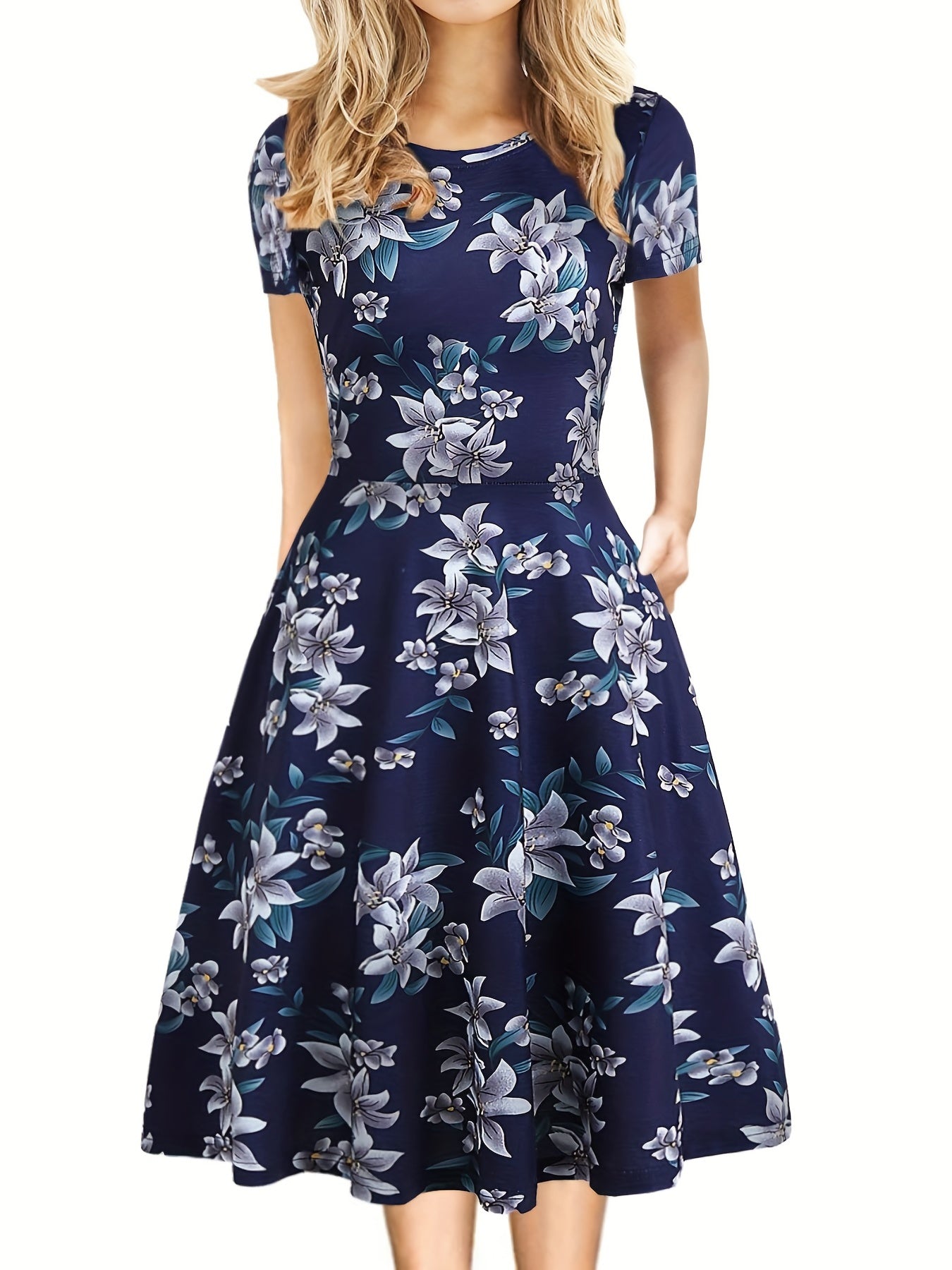 Evelyne | Retro A-lõikeline suvekleit