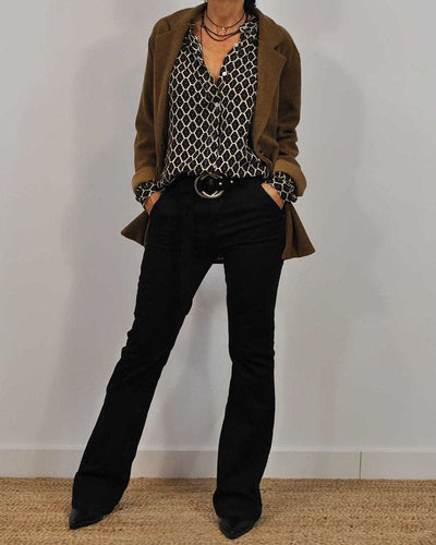 EDWINA GEOMEETRILINE BLUUS