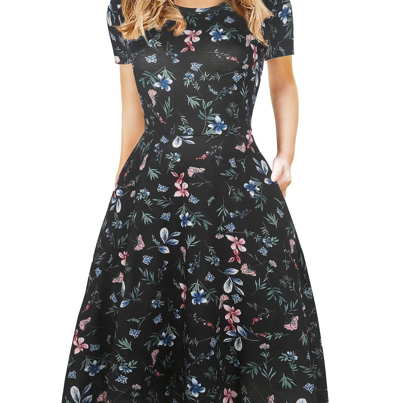 Evelyne | Retro A-lõikeline suvekleit