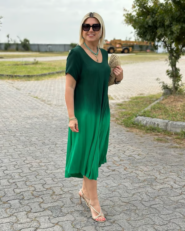 Liora™ – Lahtine kleit pehmete värviüleminekuga