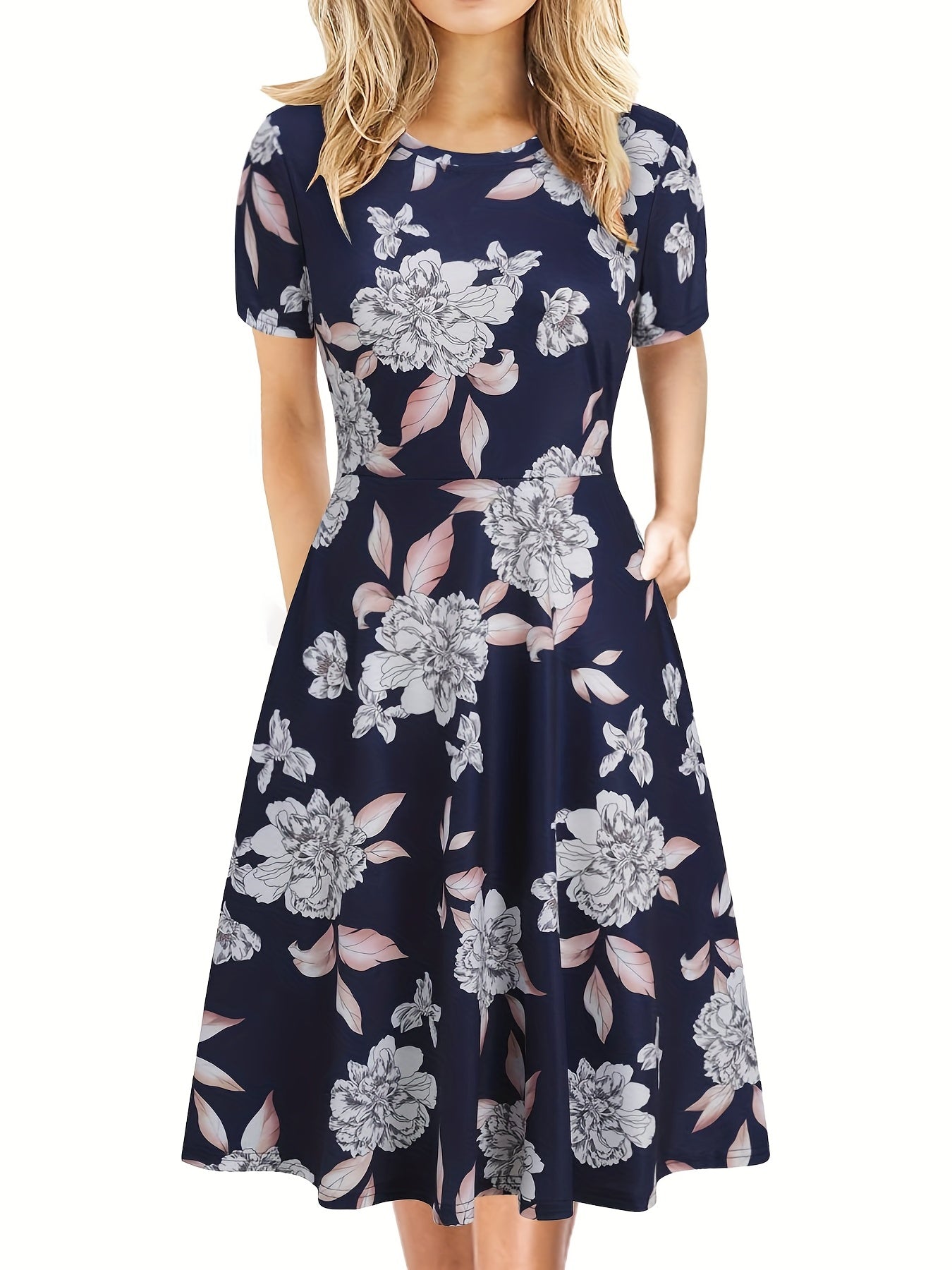 Evelyne | Retro A-lõikeline suvekleit