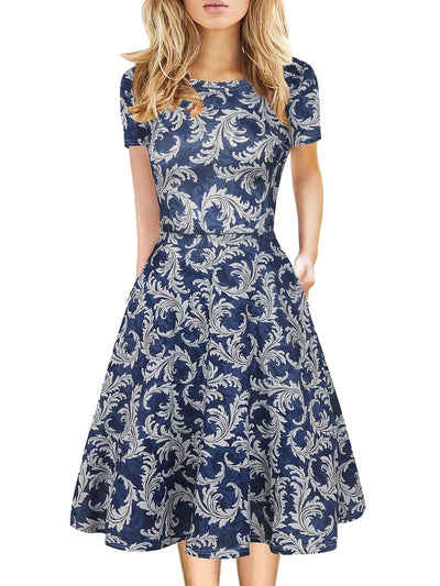 Evelyne | Retro A-lõikeline suvekleit