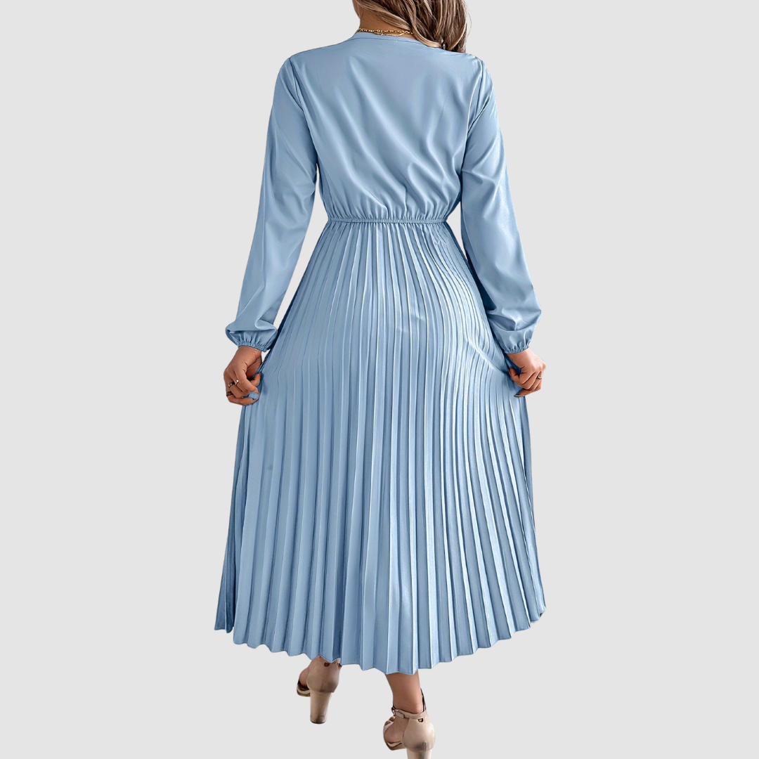 Rosalina | Pitsiline V-kaelusega A-lõikeline kleit