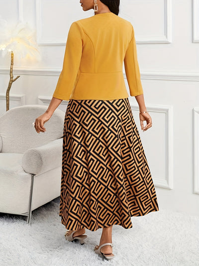 Amelia | Trükimustriga vööga kaheosaline komplekt