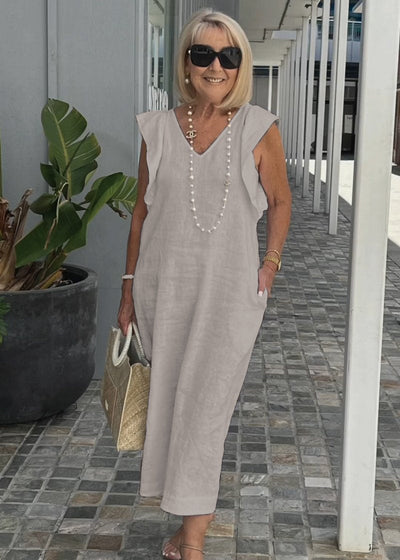 Nora – V-kaelusega ilma varrukateta kleit