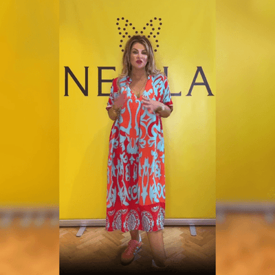 Mila™ - Elegantne lillekleit