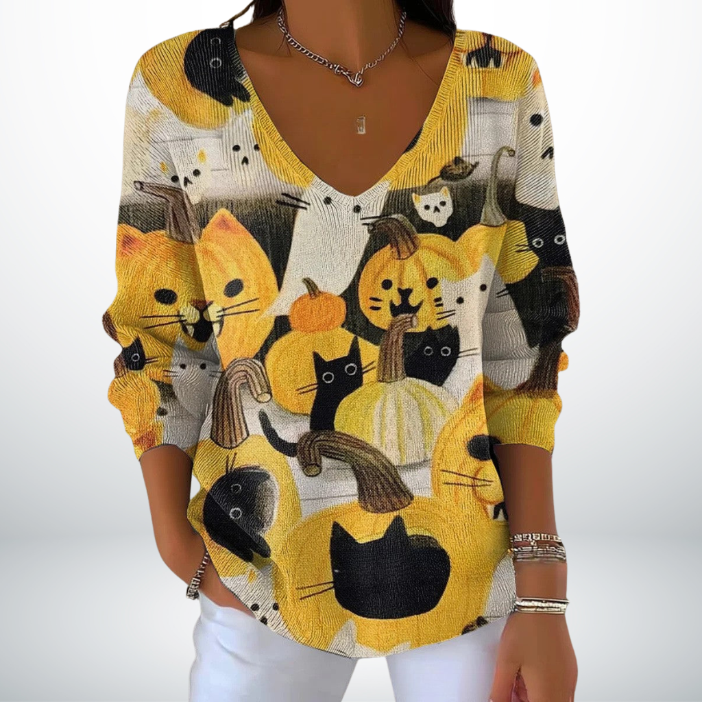 Eva | Stiilne V-kaelusega džemper