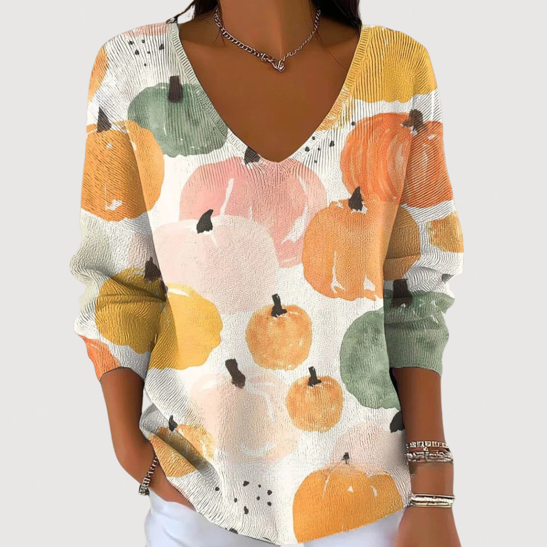 Dahlia | Mugav V-kaelusega džemper