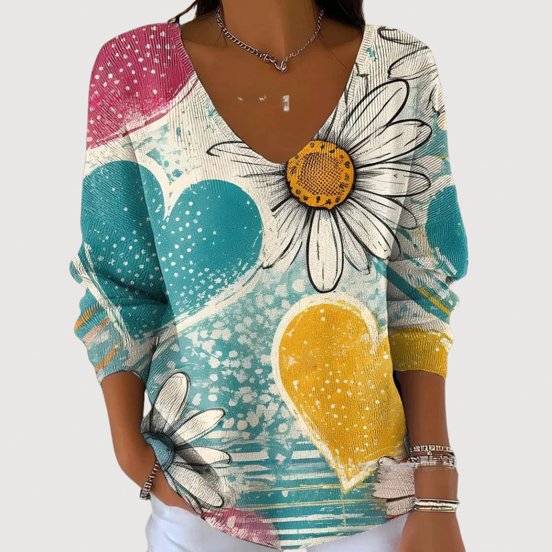 Liora | Mugav V-kaelusega džemper