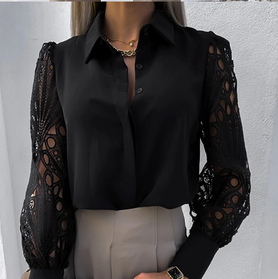 ENGELBERTA I MODERNE BLOUSE KRAEGA