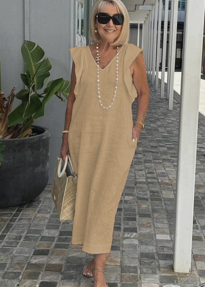 Nora – V-kaelusega ilma varrukateta kleit