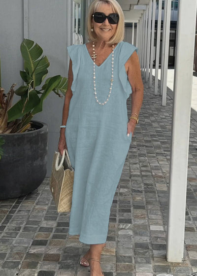 Nora – V-kaelusega ilma varrukateta kleit